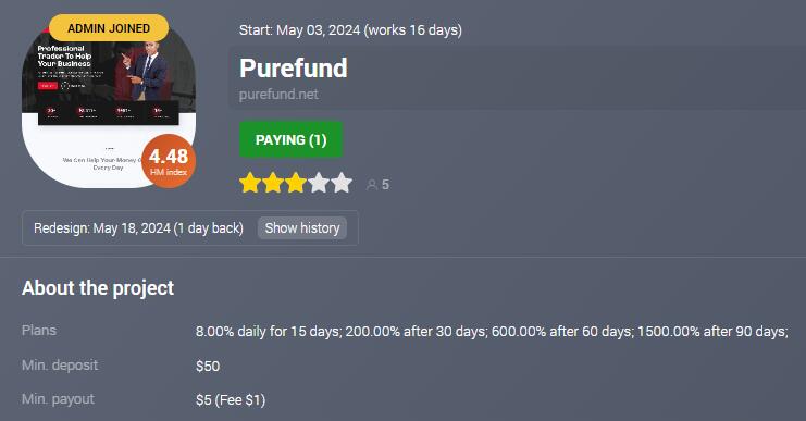 Purefund.net网络投资