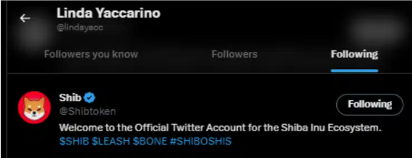 新的Twitter CEO关注Shiba Inu（SHIB）