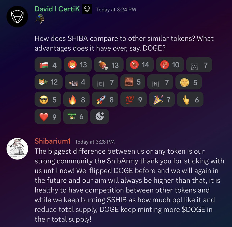 Shiba Inu开发人员强调了SHIB柴犬币和Doge狗狗币最大的不同之处
