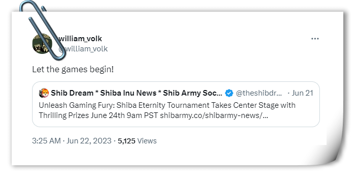 William is Excited for the Shiba Eternity Tournament