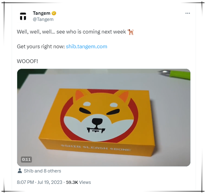 Shiba Inu wallet updated by Tangem with new features